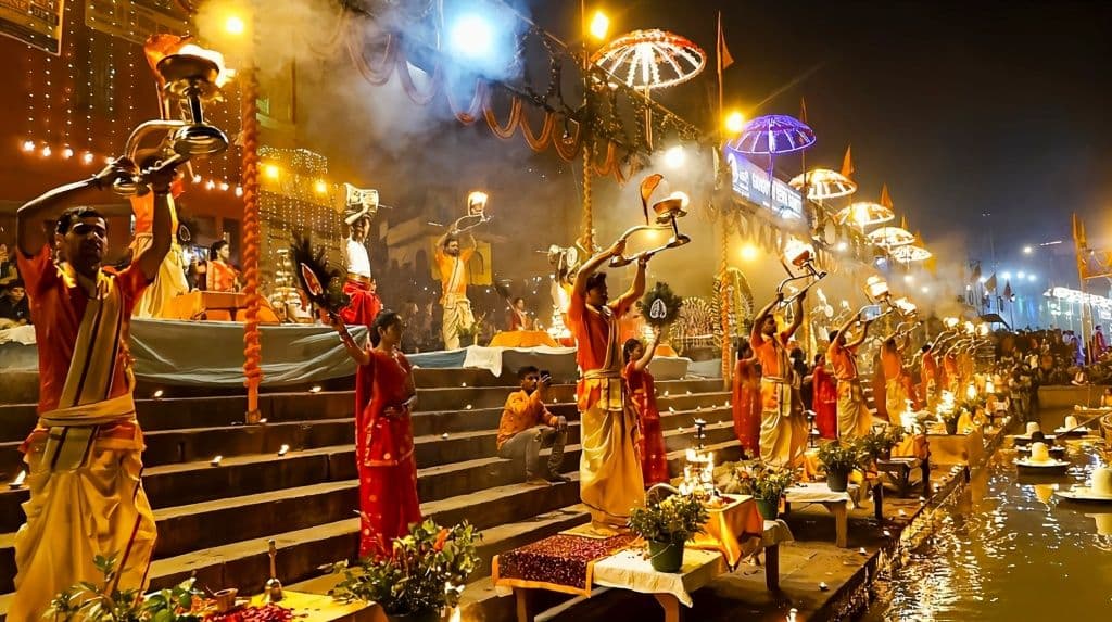 Evening Aarti at Varanasi Ghat